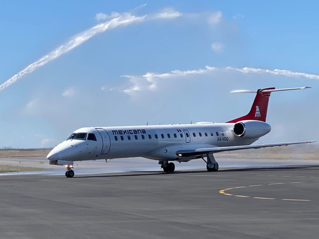 Aterriza en Nuevo Laredo Mexicana de Aviación; mejora la conectividad de la ciudad con el centro del país