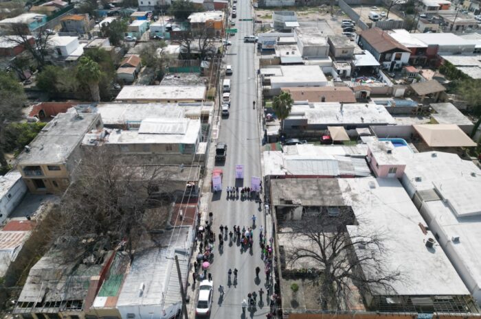 Fortalece Gobierno de Nuevo Laredo infraestructura sanitaria y vial en sector Centro de la ciudad