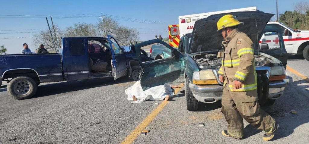 Accidente en carretera de Matamoros deja 2 muertos y 6 heridos