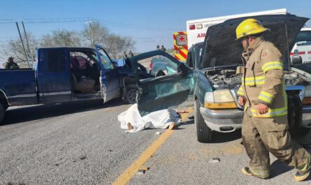 Accidente en carretera de Matamoros deja 2 muertos y 6 heridos