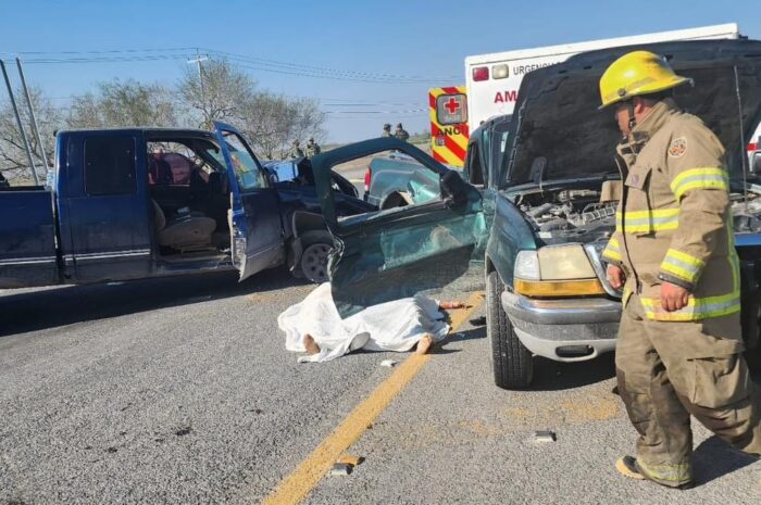 Accidente en carretera de Matamoros deja 2 muertos y 6 heridos