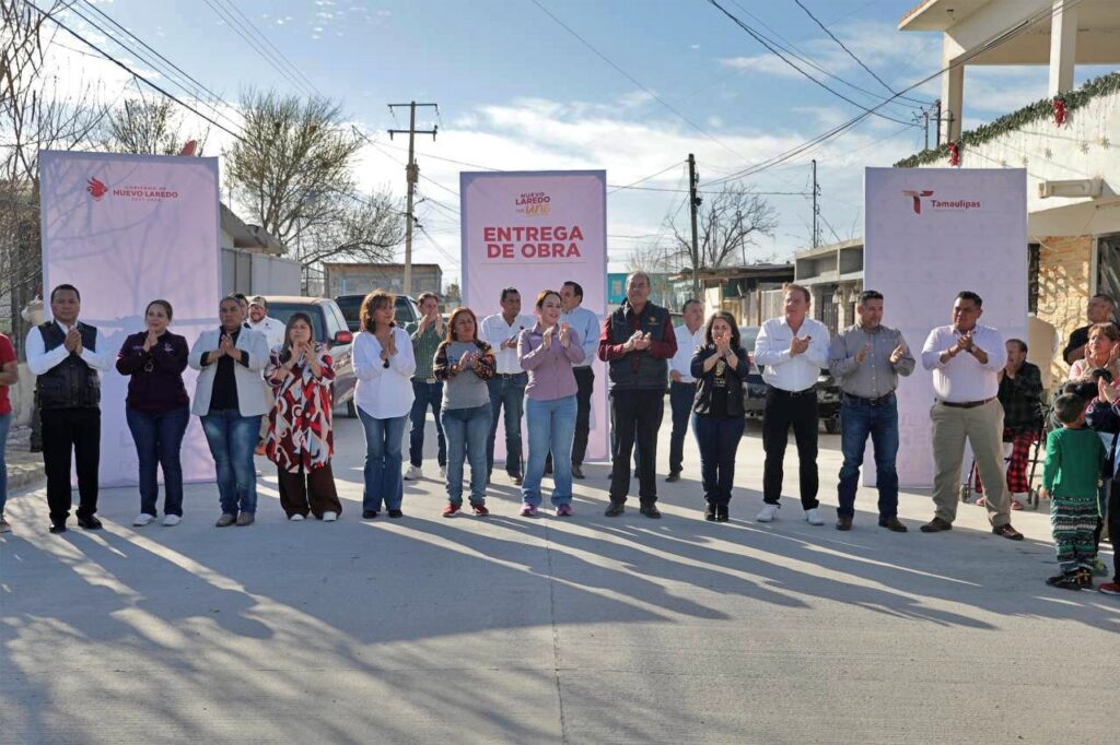 Entrega de obras no se detiene; inaugura Carmen Lilia Canturosas plazas, vialidades y baños de unidad deportiva