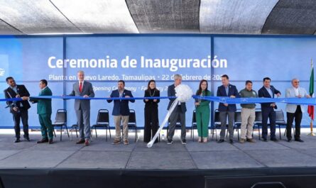 Inaugura alcaldesa Carmen Lilia Canturosas planta Medline Hudson RCI; consolida Nuevo Laredo desarrollo industrial