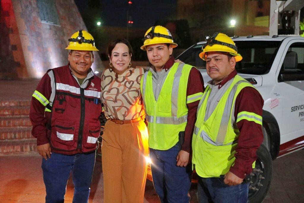 Arranca Carmen Lilia Canturosas tercera etapa de Nuevo Laredo se Prende; instalarán más de 4 mil luminarias