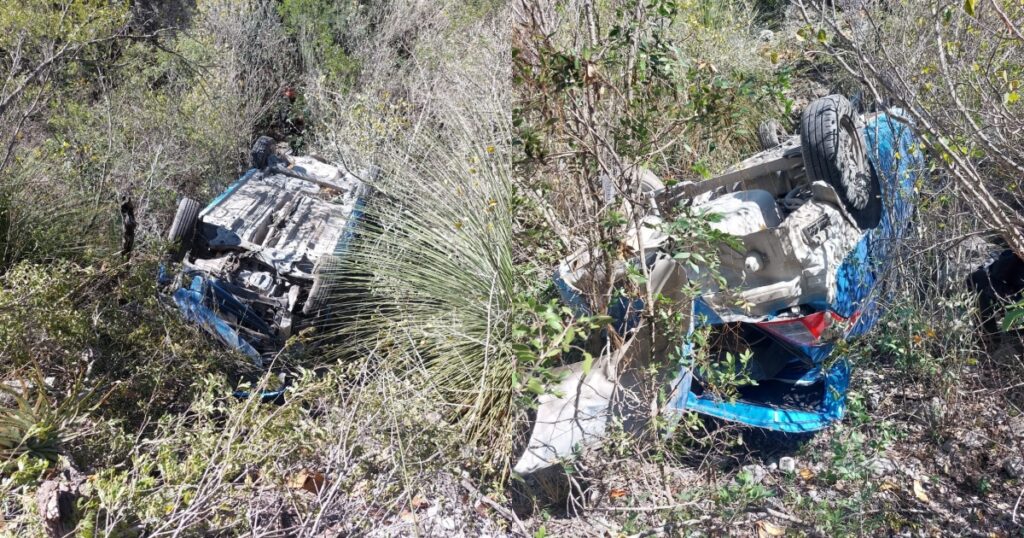 Vehículo se precipita a barranco en Bustamante, cobrando dos vidas