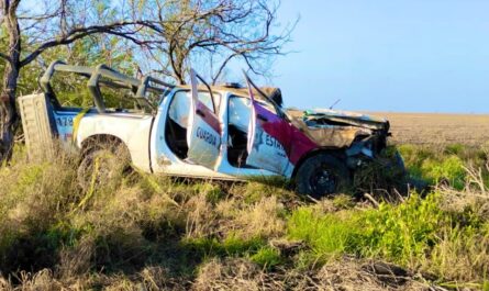 volcadura de patrulla deja 2 muertos y 6 heridos en reynosa