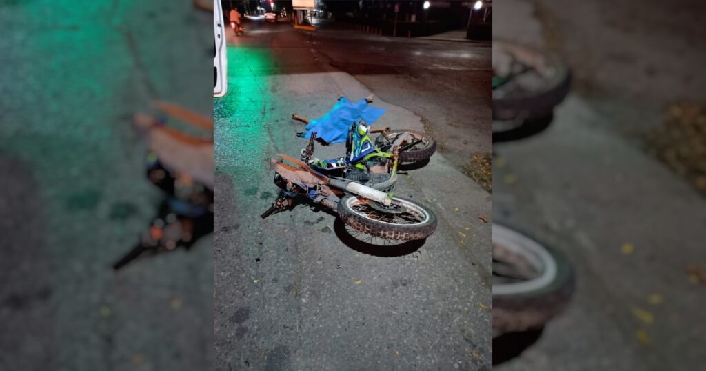 Se mata tras derrapar en su moto en El Mante