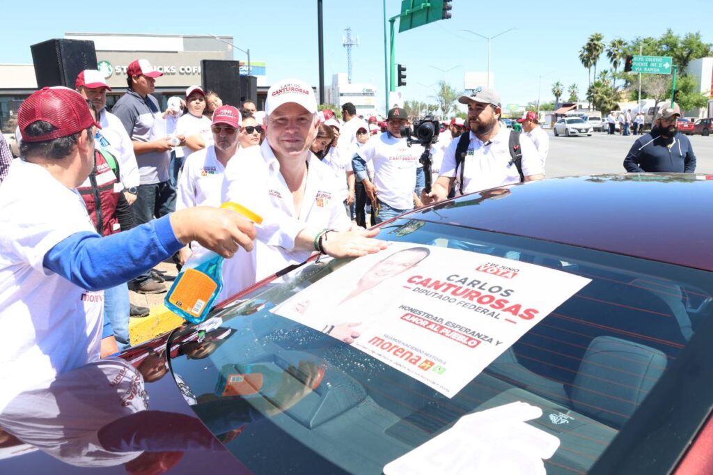 Sigue creciendo proyecto de transformación de Carlos Canturosas Villarreal; cientos de automovilistas muestran su apoyo