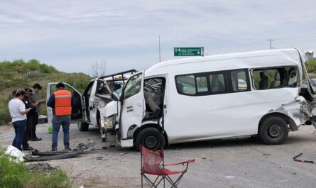 Accidente en Reynosa deja dos heridos y cuantiosos daños