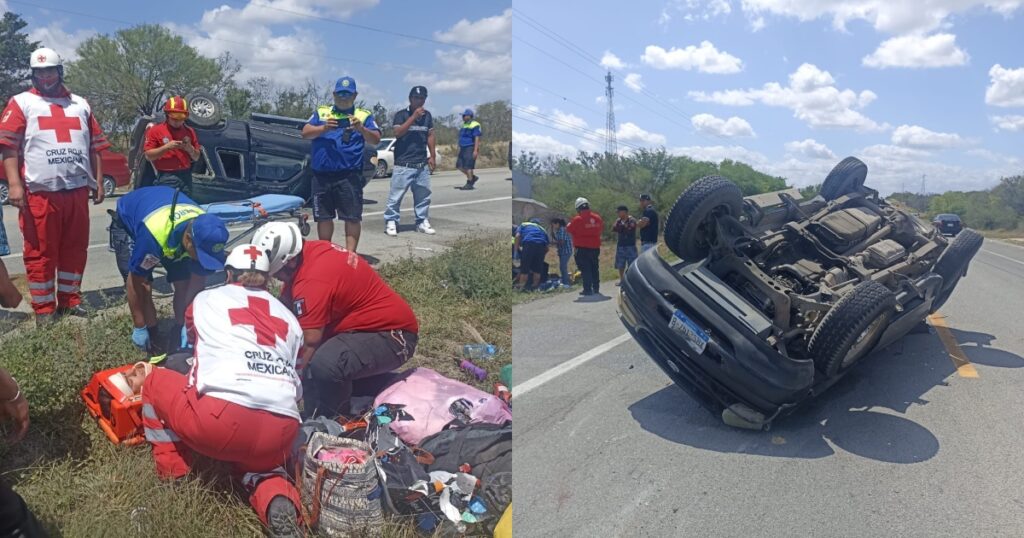 Victorenses se accidentan cerca de Linares, Nuevo León