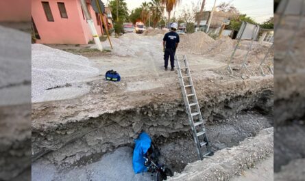 Tragedia en El Mante: motociclista fallece tras caer en zanja