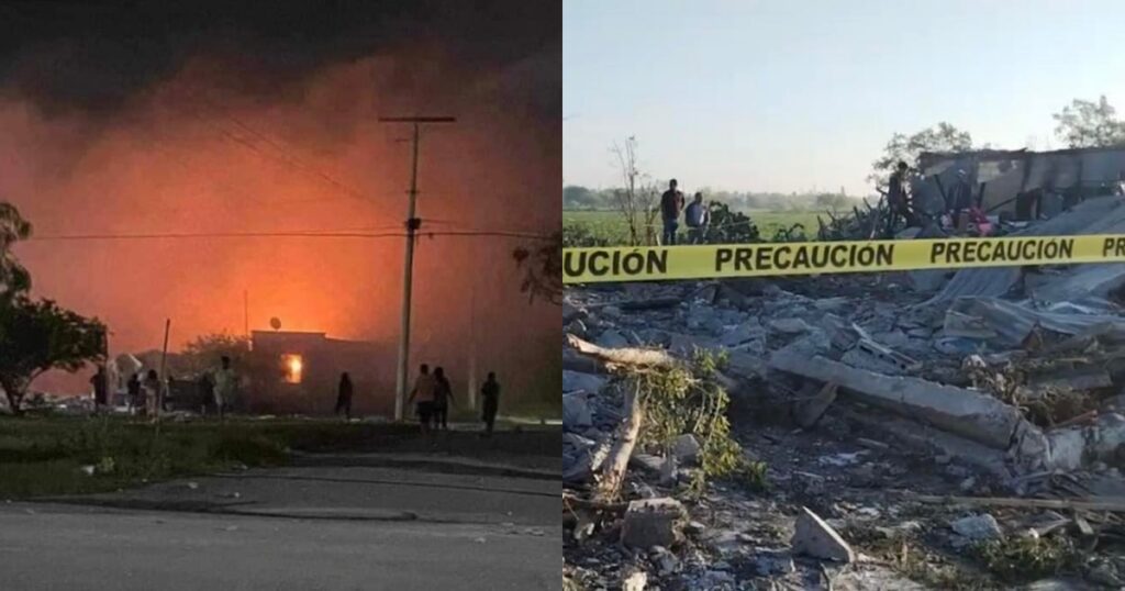 Explosión en Valle Hermoso deja un muerto y 7 heridos