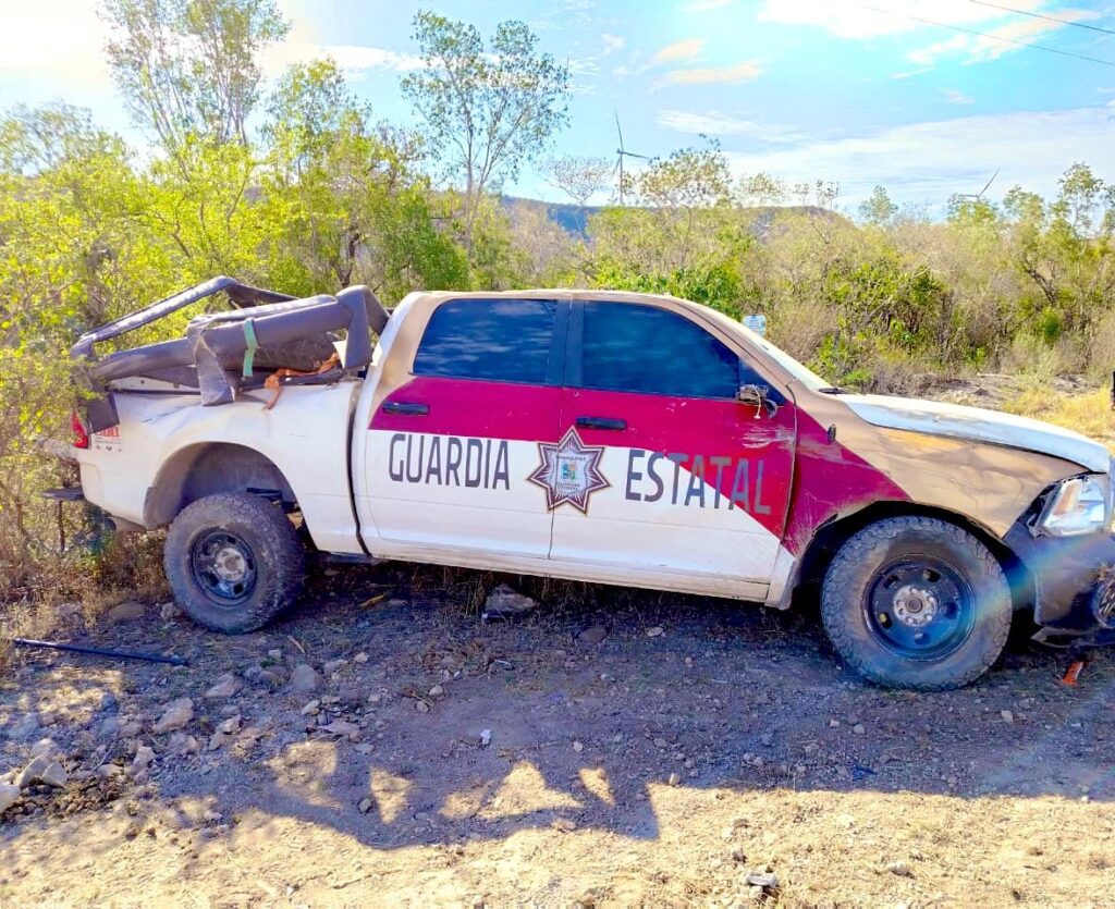 Tres guardias estatales lesionados tras volcadura en la Victoria-Mante