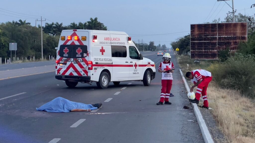 Muere atropellado por auto fantasma cerca de Ciudad Victoria