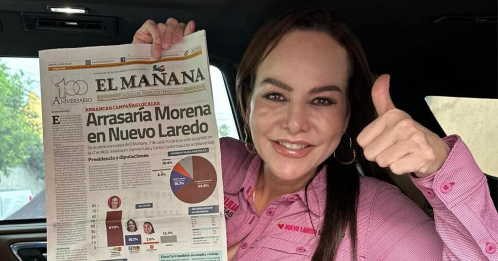 Arranca campaña Carmen Lilia Canturosas al tope en las encuestas