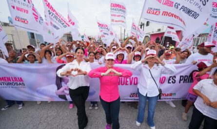 La colonia Villas de San Miguel respalda a Carmen Lilia Canturosas