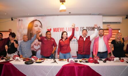 “Estamos listos para defender la transformación con Carmen Lilia”: fundadores de Morena Nuevo Laredo