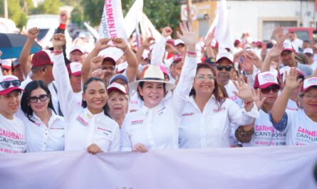 Convoca Carmen Lilia Canturosas a seguir con la transformación y votar por Morena