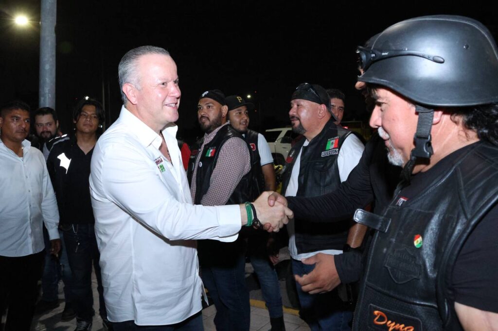 Ruedan motociclistas en apoyo a candidatos de Morena en Nuevo Laredo