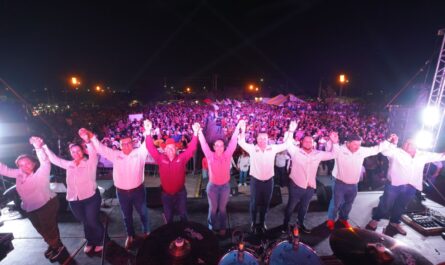 Con gran éxito concluye Carmen Lilia Canturosas tercer cierre de campaña en el Distrito III