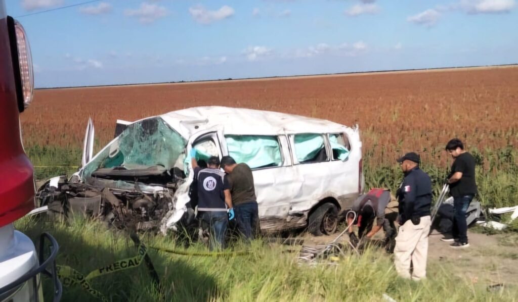 Trágico choque en carretera Matamoros-Victoria deja un muerto y varios heridos