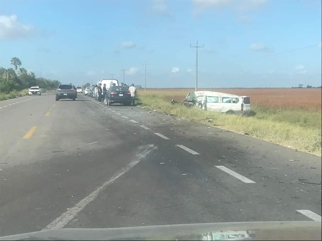 Trágico choque en carretera Matamoros-Victoria deja un muerto y varios heridos