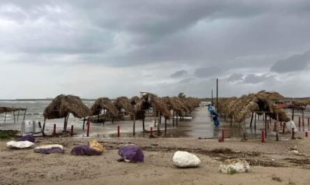 Daños mínimos en playa la Pesca reporta Marina