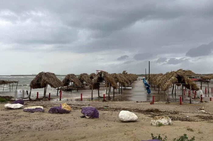 Daños mínimos en playa la Pesca reporta Marina