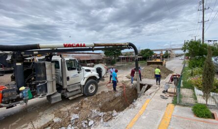 Rehabilita Comapa Nuevo Laredo más de mil metros de tuberías en lo que va del año