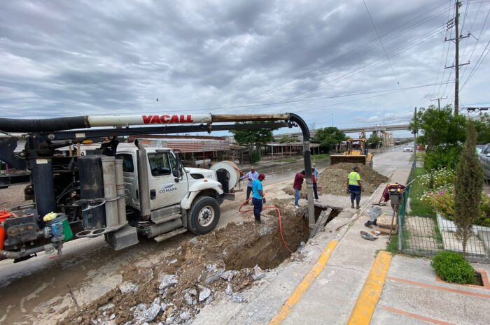 Rehabilita Comapa Nuevo Laredo más de mil metros de tuberías en lo que va del año