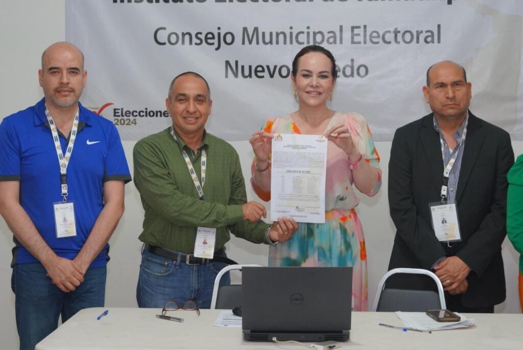 Gana Carmen Lilia Canturosas reelección; IETAM confirma triunfo y entrega constancia de mayoría