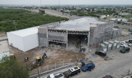 Avanza construcción de Infoteca al poniente de Nuevo Laredo