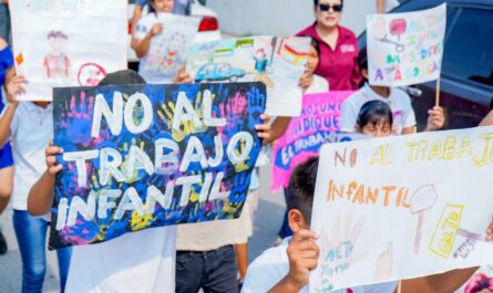 Realiza PANNARTI de DIF Nuevo Laredo marcha para promover la erradicación del trabajo infantil