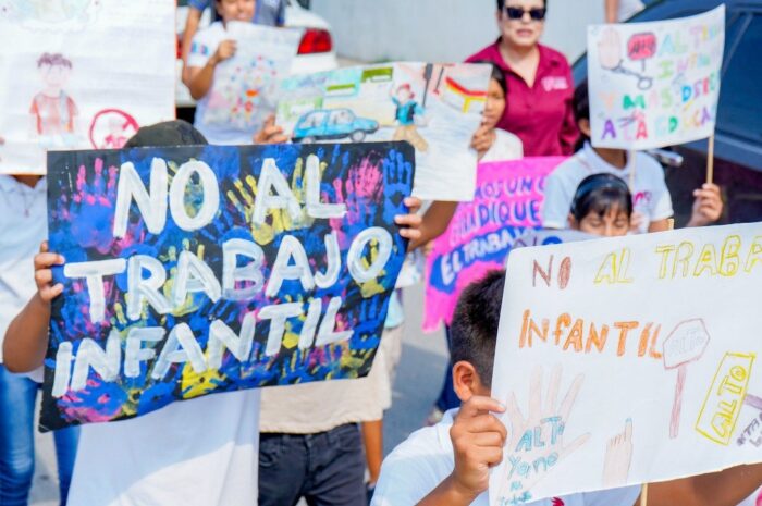 Realiza PANNARTI de DIF Nuevo Laredo marcha para promover la erradicación del trabajo infantil