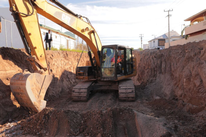 Avanza construcción de Colector Pluvial y Sanitario 15 de Septiembre en Nuevo Laredo