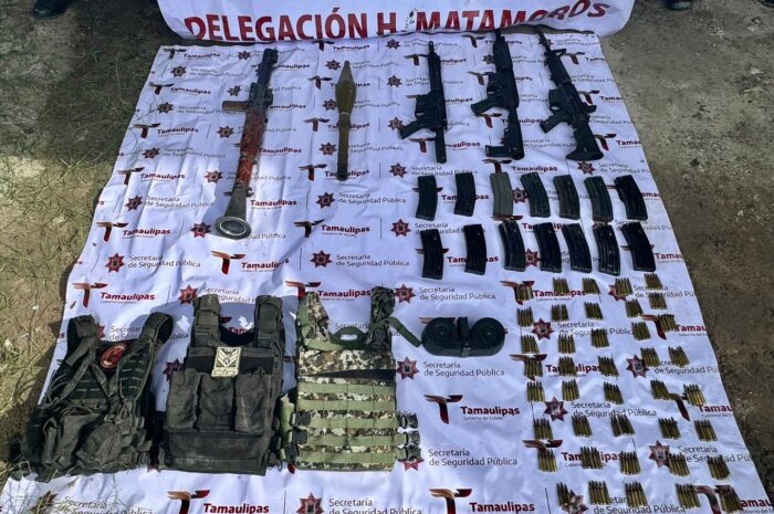 Guardia Estatal decomisa arsenal en Valle Hermoso