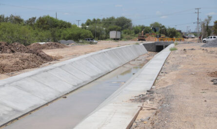 Avanza construcción del canal pluvial de la Concordia en su segunda etapa