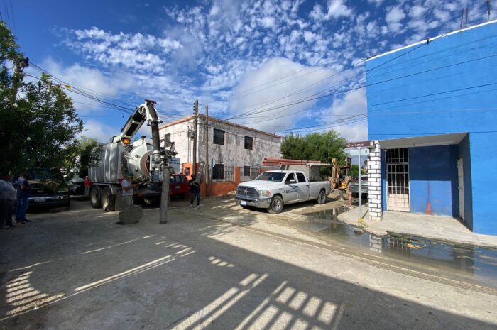 Rehabilita COMAPA Nuevo Laredo 80 metros de atarjea en la colonia Matamoros