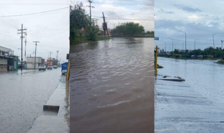 Matamoros acumula 3 pulgadas de agua tras lluvias continuas