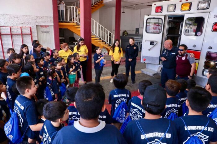 Inician 50 niños y niñas de Nuevo Laredo divertido campamento “Bombero Kid”