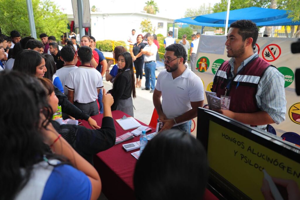 Gobierno de Nuevo Laredo brinda talleres sobre salud mental y prevención de adicciones en instituciones educativas