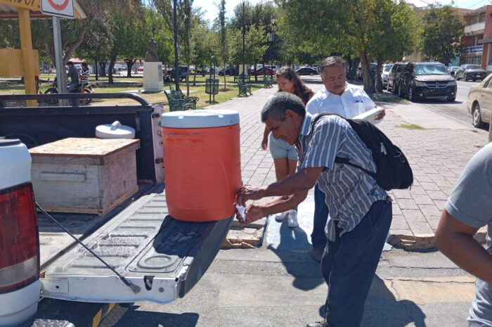 Mantiene Gobierno de Nuevo Laredo puntos de hidratación por altas temperaturas