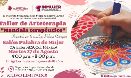 INMUJER Nuevo Laredo impartirá curso de arteterapia con mandalas