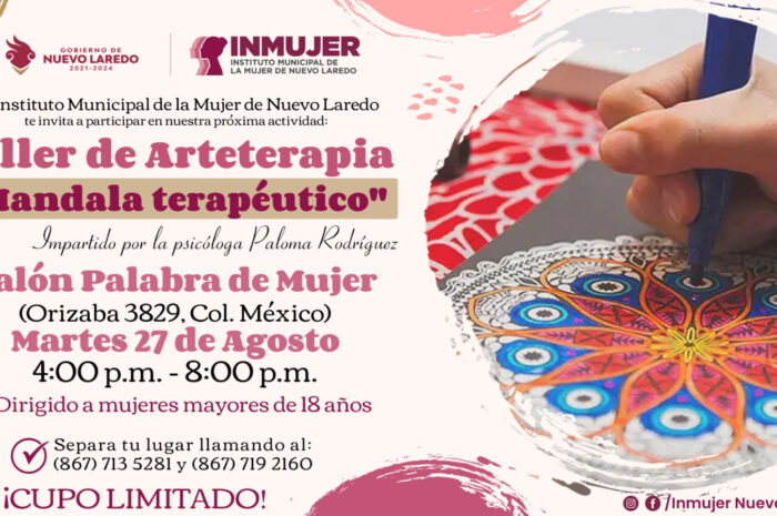 INMUJER Nuevo Laredo impartirá curso de arteterapia con mandalas