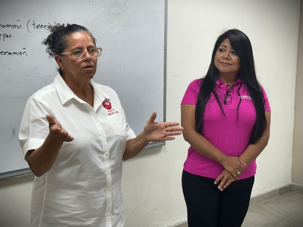 Mujeres inician capacitación en autotransporte de carga en Nuevo Laredo a través de INMUJER y CECATI