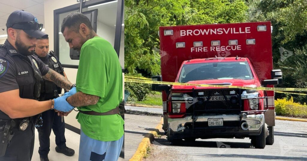 Detienen a ladrón que robó ambulancia y la cruzó de Brownsville a Matamoros