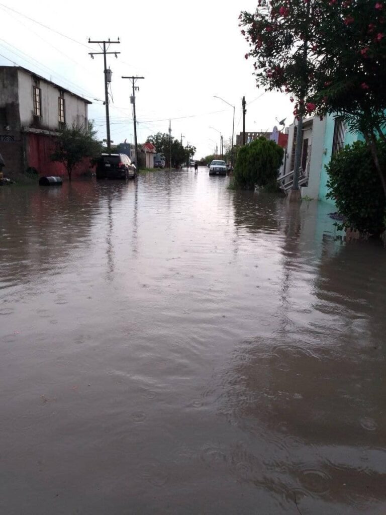 Matamoros sufre inundaciones tras intensas lluvias