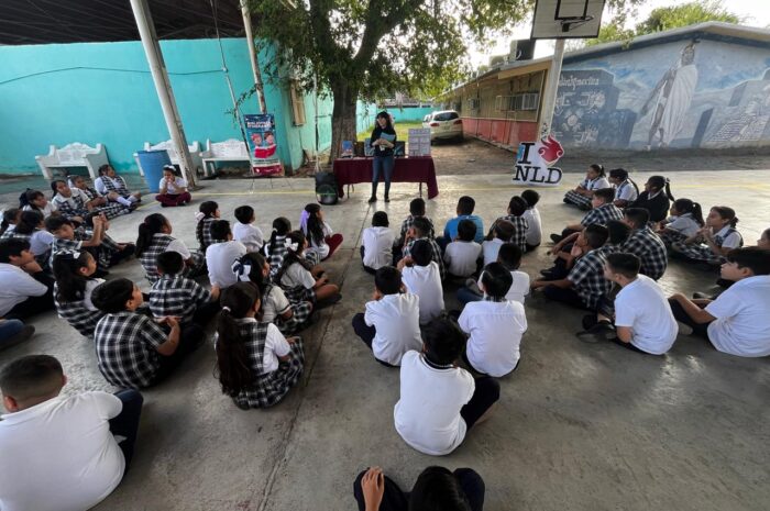 Llega Biblioteca Itinerante a escuela primaria ‘Cuauhtémoc’ en Nuevo Laredo