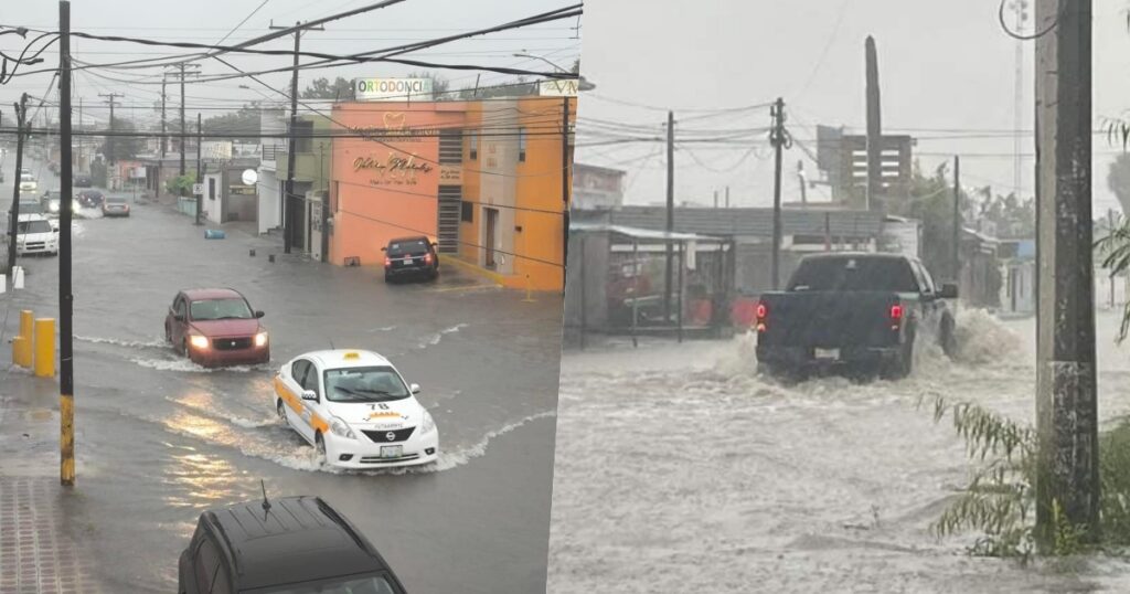 Matamoros sufre inundaciones tras intensas lluvias