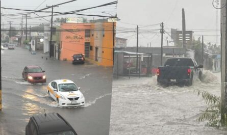 Matamoros sufre inundaciones tras intensas lluvias